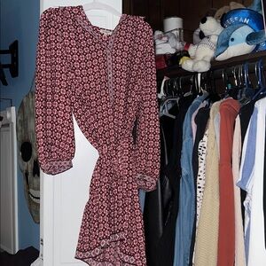 Max Studio London Pattered Button Down Dress